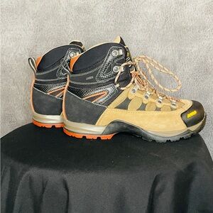 Asolo womans Tan and Black Hiking Boots